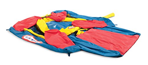 little tikes Jump 'n Slide Maison Gonflable – dotée d’1 Filet de sécurité pour 1 Usage en extérieur – avec 1 Sac de Transport, 1 souffleur & Patchs de réparation – Encourage Les Jeux Actifs, 3 Ans +