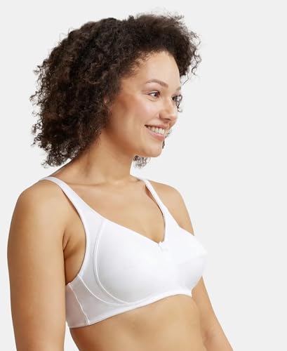 Image of Jockey 1841 Minimizer Bra | Wirefree | Non Padded | Full Coverage with Broad Fabric Straps | Microfiber Nylon Elastane Fabric