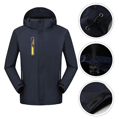 Casaco de inverno masculino com capuz Valicclud para uso ao ar livre, casaco de neve para esqui quen