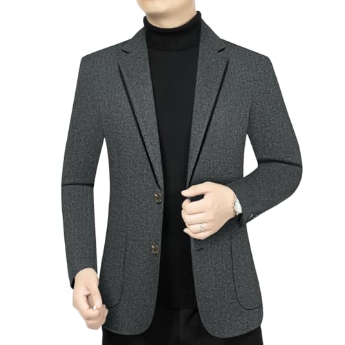 Blazer décontracté pour homme coupe ajustée et polyvalente en textile souple