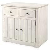 Wood Buffet Sideboard White Distressed | Furniture Dash White Distressed Finish