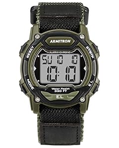 Armitron Sport Unisex Digital Chronograph Nylon Strap Watch 45/7004DGN