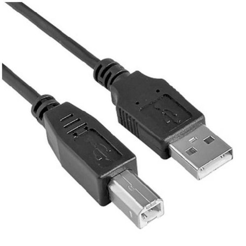 NILOX 5m USB 2.0 Câble USB USB A USB B Mâle Noir Cover