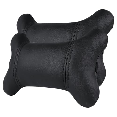 KIT 2 Almofada Encosto de Proteção Para Pescoço Banco Carro 2 UNIDADES (Preto)