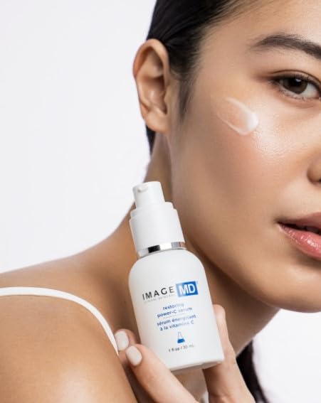 IMAGE Skincare, IMAGE MD Restoring Power-C Serum, 20% Vitamin C, Ferulic Acid Facial Serum to Reduce Pigmentation, Firm, Brighten Skin - Image 3