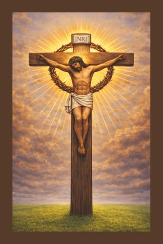 Image of Jesus Christ Crucifixion Prayer Journal - Version 1: Diary | Notebook | Logbook | Composition Book | 6x9 Inches | 100 Pages