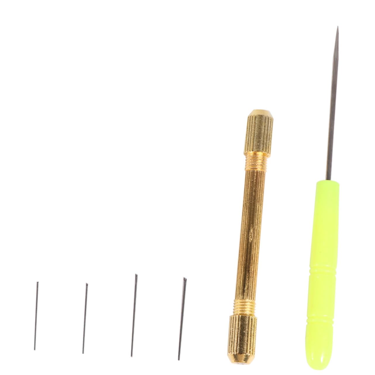 OSALADI 6PCS Crochet Kit with Copper Handle Steel Needles for Wig Implant Doll Hair Extension Random Color Crochet Hook for DIY Hair Projects Random Color