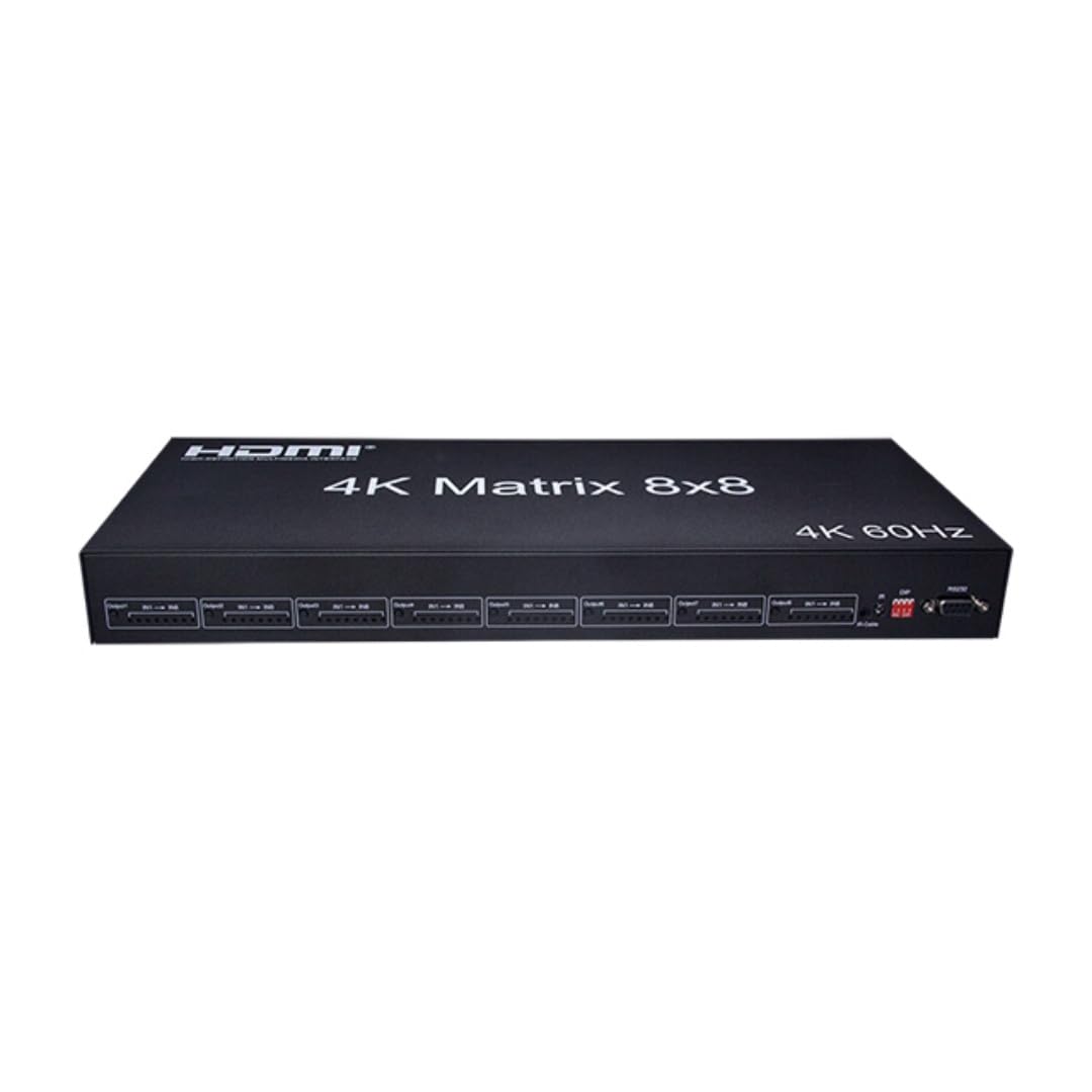 Conmutador de matriz HDMI 8×8, 4K @60Hz, 3D, control RS232