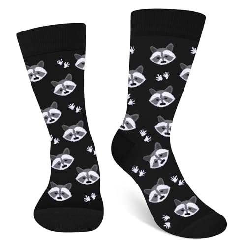 Lustige Waschbär Socken Bunte Baumwolle Herren Damen - Witzige Süße Originelle Kleine Tiere Ostern Coole Geschenkideen Adventskalender Weihnachten Geburtstag für Männer Frauen Teenager Papa
