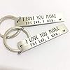 JK Home Boyfriend Gift I love you more the end I win Keychain Valentines Day Christmas - Stainless Steel Keyring - Funny Lover Gifts #5
