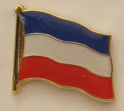 Pin Anstecker Flagge Fahne Serbien Montenegro Flaggenpin Badge Button Flaggen Clip Anstecknadel