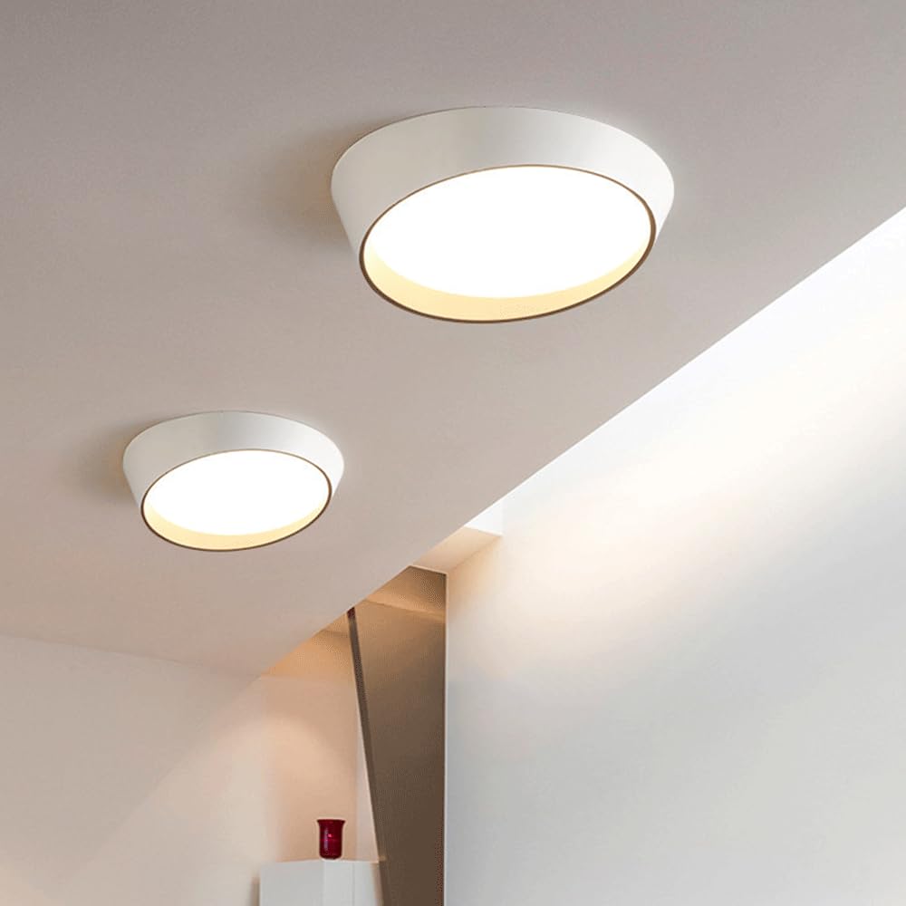 Plafonnier LED Intensité Variable Design Simple Éclairage Proche du Plafond pour Chambre Moderne