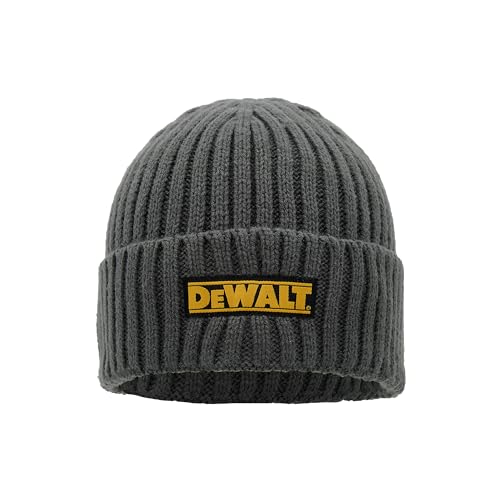 Bonnet tricoté gris DEWALT bonnet d'hiver chaud et élastique pour homme et femme