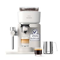 PHILIPS Baristina Latte Espressomaschine – Kaffeemaschine mit Mahlwerk & Milchaufschäumer, 16 Bar, automatisches Mahlen, Tampen & Brühen, Espresso, Cappuccino & Latte Macchiato, BAR400/00 – Ansicht 1