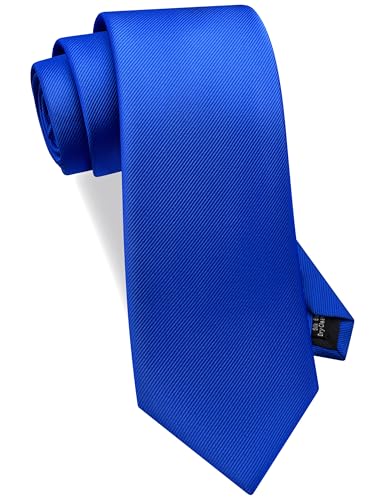Image of GUSLESON Classic New 3.15 inch(8cm) Men's Solid Color Necktie Wedding Business Tie + Gift Box