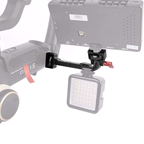 Weebill S/Dji Rsc2 Gimbal Monitor Mount, Extension Plate Ronin S Accessories With 1/4 Thread Cold Shoe Mount Smartphone Clamp Compatible With Dji Ronin S/Sc/Rs2/Rsc2/Zhiyun Crane 3/2S/Weebill S/Lab #TOP4