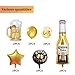 Guithia 12pcs Corona Beer Mug Themed Party Supplies, Birthday Party Balloon Decorations, Corona Beer Aluminum Film latex Balloon suit, Pentagram balloon Decorative