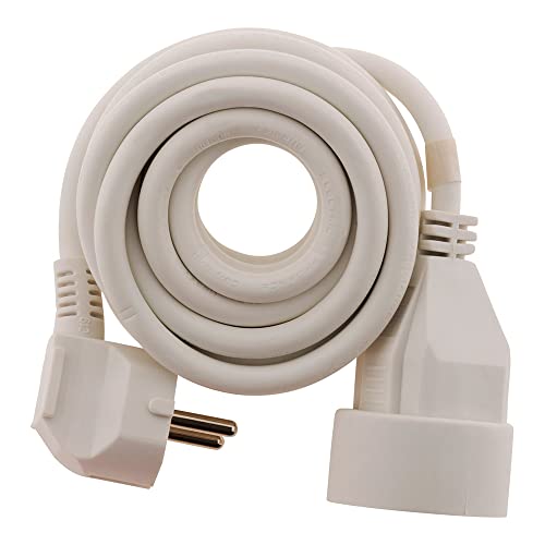 Zenitech - Przedłużacz 16A 2P+T HO5VV-F 3G1,5mm² Biały 5m - Zenitech