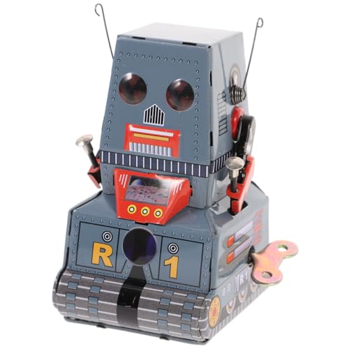 WOONEKY Robot Clásico De Cuerda Juguete De Hojalata Robot De Juguete Antiguo Niño Navidad Estatua WOONEKY Robot Clásico De Cuerda Juguete De Hojalata Robot De Juguete Antiguo Niño Navidad Estatua