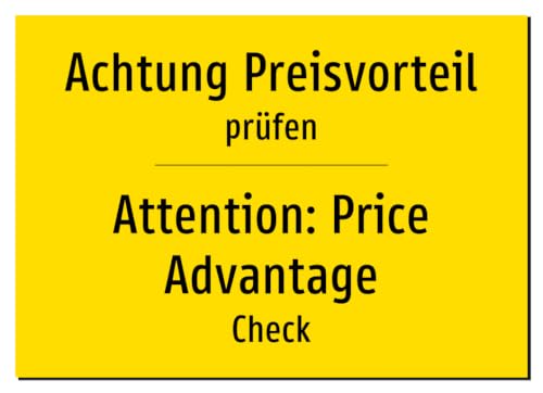54188-DEEN-T-09 | Achtung Preisvorteil Schild/Aufkleber | Deutsch