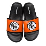 SaoTi Chanclas Dragon Ball - Sandalias Z Deportivas color Naranja y Negro - Para Playa, Piscina y Verano casual (Naranja, Sistema tallas calzado EU, Adulto, Hombre, Números, mediano, 38)