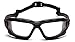 PYRAMEX I-Force Sporty Dual Pane Anti-Fog Goggle, Black Frame/Clear Anti-Fog Lens