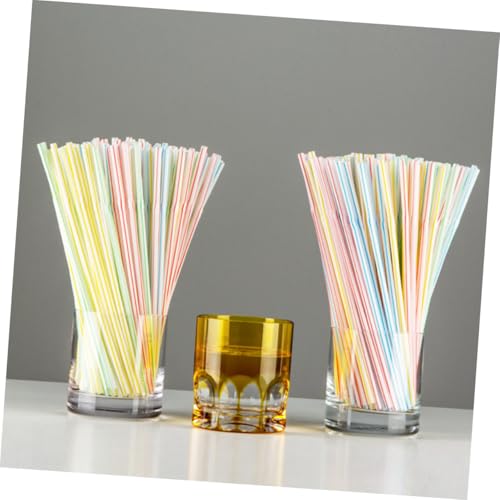 600 pitillos flexibles de plástico desechables para fiestas miniatura 6