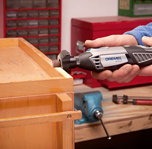 Image of Dremel 4000-6 /50-FF High Performance Rotary Tool Kit with Flex Shaft- 6 Attachments & 50 Accessories- Grinder, Sander, Polisher, Engraver- Perfect For Routing, Cutting, Wood Carving, Polishing
