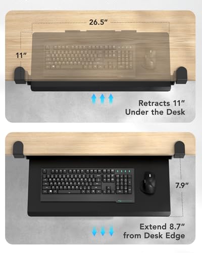 Huanuo HNKB12B-59-PLGUS Keyboard Tray Under Desk thumb #5