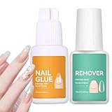 Quitapegamento Para Uñas - Secado Rápido,Conjunto De Pegamento Y Quitador...