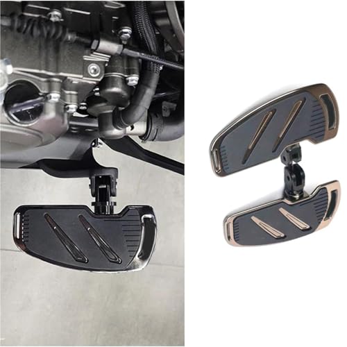 Repose-pieds Moto de Haute Qualité pour Harley Low Rider S - Finition Premium Marron