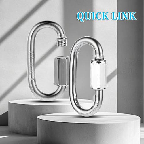 10 Stück Karabiner Schraubverschluss M3.5 Schraubkarabiner Edelstahl 304 Drahtseil Zubehör Kettenverbinder, Rapid-Glied Schraubkarabiner Klein Haustier-Schlüsselanhänger Für Outdoor-Reiseausrüstung