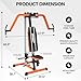 SPART Chest Fly Machine, Adjustable PEC Fly Machine, 440lbs Upper Body Specialty Machine for Pectoral and Rear Deltoid, Reverse Delt Machine, Chest, Back, and Shoulder Training for Home Gym, Orange