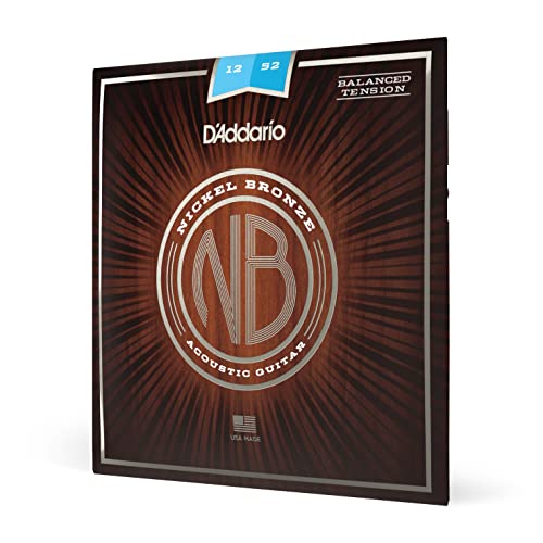 Cuerdas D´Addario para guitarra acústica, níquel bronce calibre