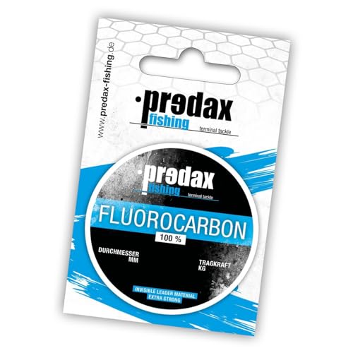 Predax Fluorocarbon Schnur 0,35mm 7,1Kg 30m Spule, durchsichtige Angelschnur