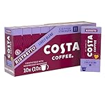 Costa Lively Blend Nespresso Compatible Aluminum Coffee Capsules (Pack of 10, Total 100 Pods)