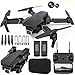 Drone with 4k Camera Foldable 1080P HD Drone with FPV Live Video, Smart Gestures Selfie, Altitude Hold Mode, One Code Key Take Off/Landing, 3D Flips for Kids and Adults. PC A1