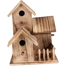 Bird Nest for Garden Wooden Bird House Outdoor Birdhouse Modern Design