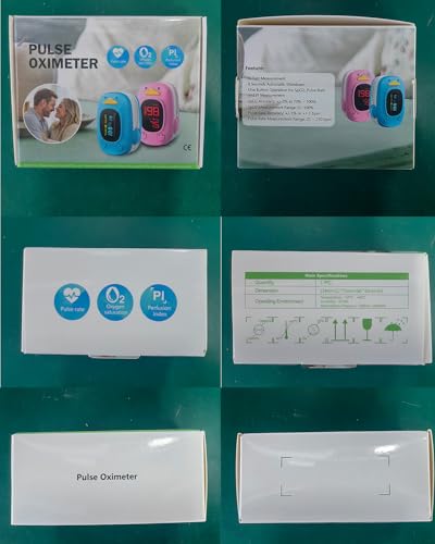 Image of HOLFENRY JKS50A Pulse Oximeter-Oxygen Monitor Fingertip Pulse Oximeter Fingertip, Large Display, Included with AAA Battery