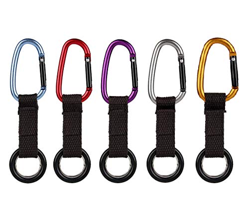 Auch 5Pcs Portable Carabiner Water Bottle Drink Buckle Hook Holder Clip Key Chain