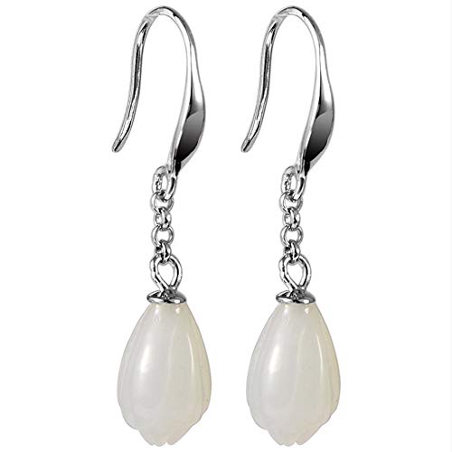 Boucles d'oreilles jade MIYUAN en argent, le cadeau idéal pour marquer un moment unique
