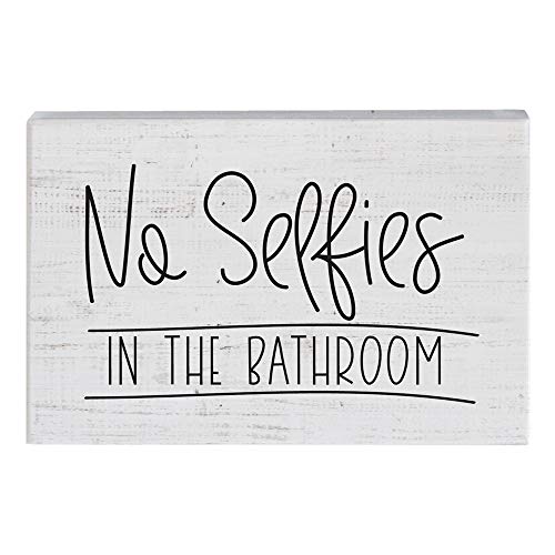 Simply Said, INC Small Talk Sign - No Selfies in The Bathroom