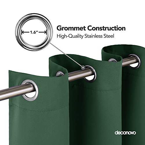 Image of Deconovo Blackout Curtain for Living Room 72 Inches Long, Door Curtain