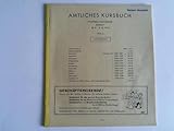  Amtliches Kursbuch. Westliches Deutschland. Sommer 1952. 18.5.-4.10.1952. Teil 6: Auslandteil