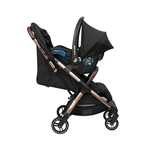 Maxi-Cosi, STR002, Carrinho de Bebê Eva, Essential Black, Champagne