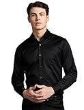 Symbol Premium Men&#039;s Wrinkle-Resistant Regular Fit Cotton Formal Shirt (Ss23-Smp-Fs-01_Black_40) Amazon Deal