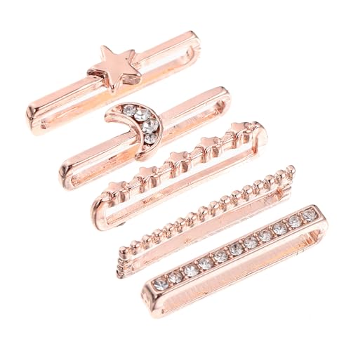GOOHOCHY 5 Breloques de Montre en Alliage pour Bracelet Silicone 20-22mm