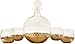 Fitz and Floyd Daphne 5 Piece Decanter Set, Gold