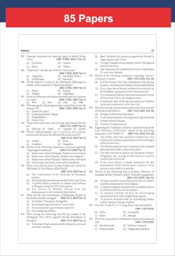 Image of 85 Topic-wise 2026 - 2010 SSC General Awareness Previous Year Question Bank - CGL (Tier I & II), CHSL (Tier I & II), MTS, CPO & Stenographer 8th Edition