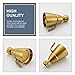 Angle Simple High Flow Shower Head, Brass Shower Sprayer for Outdoor, Adjustable Angle and Water Flow, G 1/2, Brushed Dark Gold